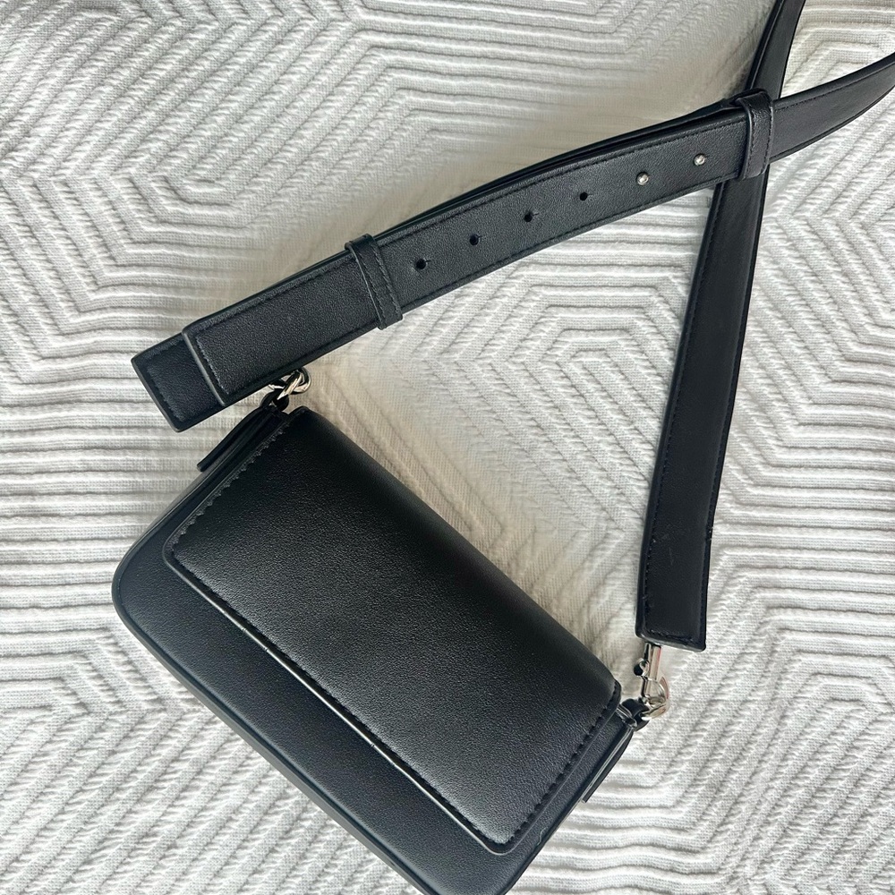 Mango crossbody black bag
